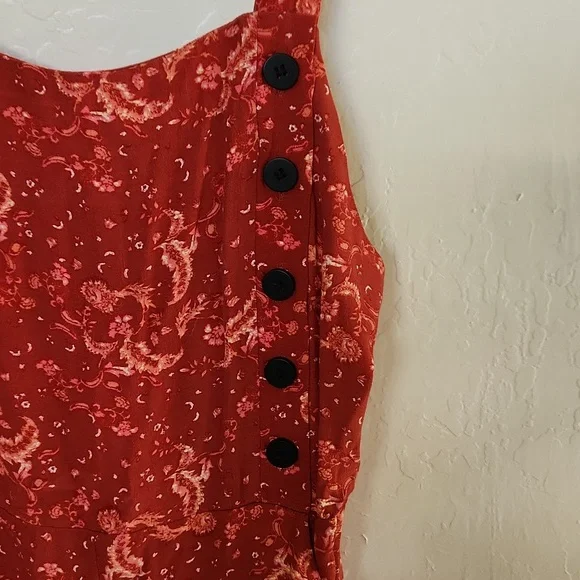 Zara Paisley Sleeveless Jumpsuit, nwt - Picture 3 of 12